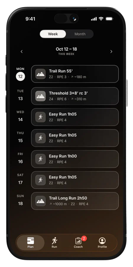 Uptrail’s Plan tab on an iPhone